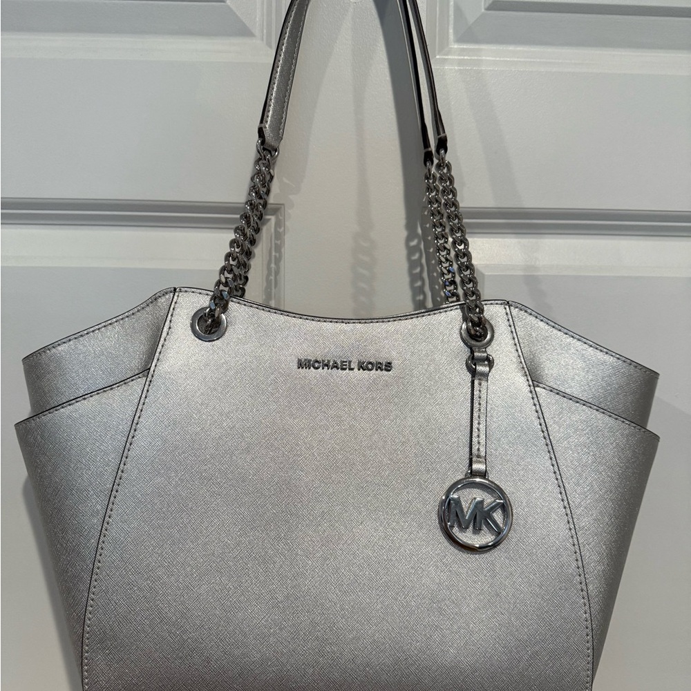 Michael Kors Silver Tote Bag